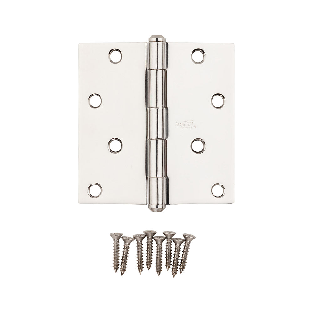 TRUE VALUE N225-938 4X4 Stainless Steel Sq Corn Door Hinge