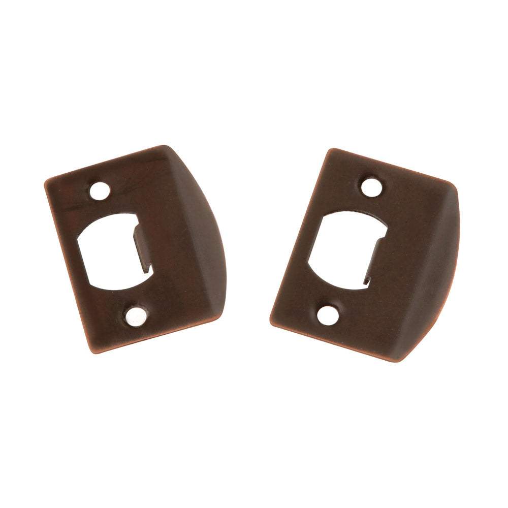 True Value 1063 Bronze Full Lip Strike Plated Steel Plate With Adjustable Tab