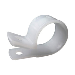 TRUE VALUE PPC-1575 Cable Clamps, White Plastic, 3/4-In. I.D., 6-Pk.