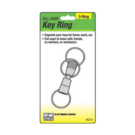 TRUE VALUE KC215 Hy-Ko Key Holder 3-Way Pull-Apart