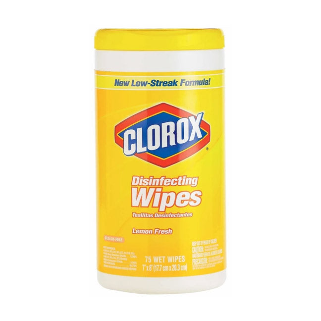 TRUE VALUE 01628 Clorox 75-Count Lemon Disinfecting Wipes