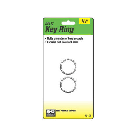 TRUE VALUE KC103 2PK 3/4 Split Key Ring