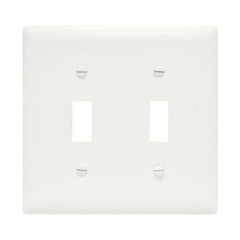 True Value TP2WCC30 Pass & Seymour - Legrand White 2-Toggle Nylon Wall Plate