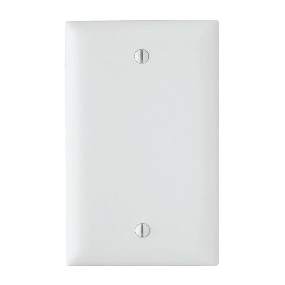 TRUE VALUE TP13WCC30 Wall Plate, Blank, White Nylon