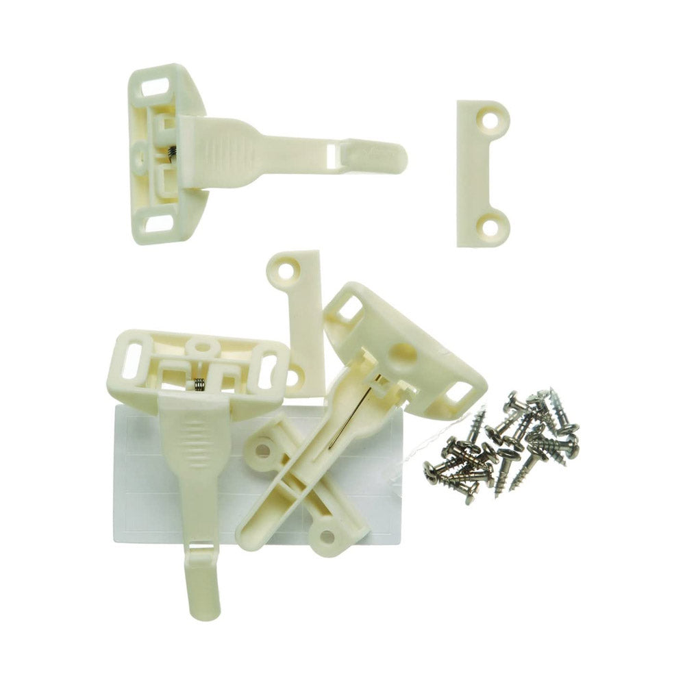 TRUE VALUE 48447 Spring 'N Release 3-Pack Latches