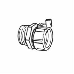 ABB 5332GR Thomas & Betts 1/2 Straight Liquidtight Connector Insulated Throat with Grounding Lug