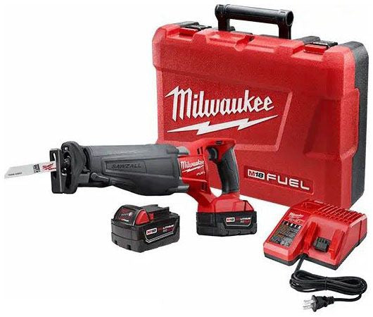 Milwaukee 2720-22 M18 FUEL Sawzall Cordless Reciprocating Saw Kit