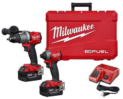 Milwaukee 2997-22 M18 Fuel 18V Cordless 2-Tool Hammer Drill and Impact Driver Combo Kit