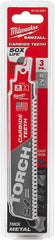 Milwaukee 48-00-5301 The Torch Reciprocating Saw Blade with Carbide Teeth 7 TPI 6 Inch Pack of 3