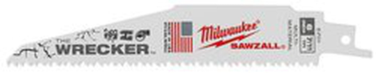 Milwaukee 48-00-8701 The Wrecker Multi-Material SAWZALL Blade 6 in. 7/11TPI 25pk