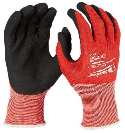 Milwaukee 48-22-8903 Dipped Gloves XL Sandy Grip Nitrile Dipped