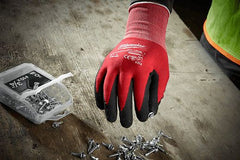 Milwaukee 48-22-8903 Dipped Gloves XL Sandy Grip Nitrile Dipped