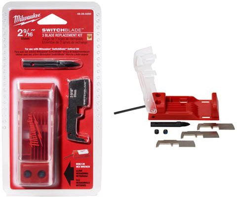 Milwaukee 48255250 2-9/16 SwitchBlade 3 Blade Replacement Kit