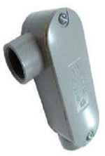 BWF 100-CGV Type LR Conduit Body With Cover And Gasket, Hub Size: 1/2 IN, 4.3 IN Length, 1.3 IN Width, 2.4 IN Height