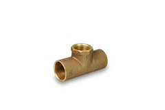 Everflow CCFT1141-NL | 1-1/4 x 1-1/4 x 1 NOM Cast Brass Reducing Tee C x C x F Lead Free