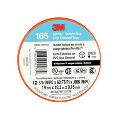 3M 165OR4A Temflex Vinyl Electrical Tape 165 Orange 3/4 in x 60 ft 1000 V