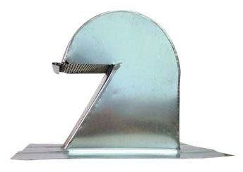 The Metal Shop GRV-10D - Shingle/Flat Roof Vent 10 Inch Galvanized with Damper GRV-10D