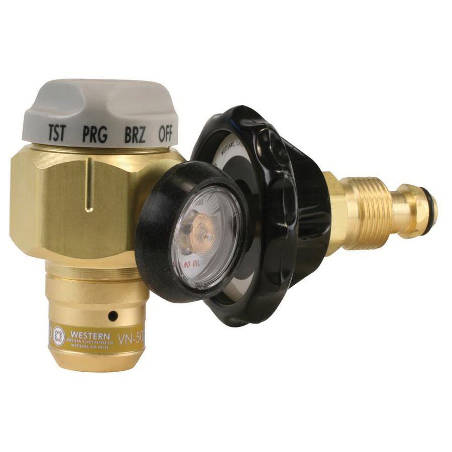 Western Enterprises VN-500 Nitrogen Purging/Test Regulator, 1/4 in SAE Male Flare Outlet