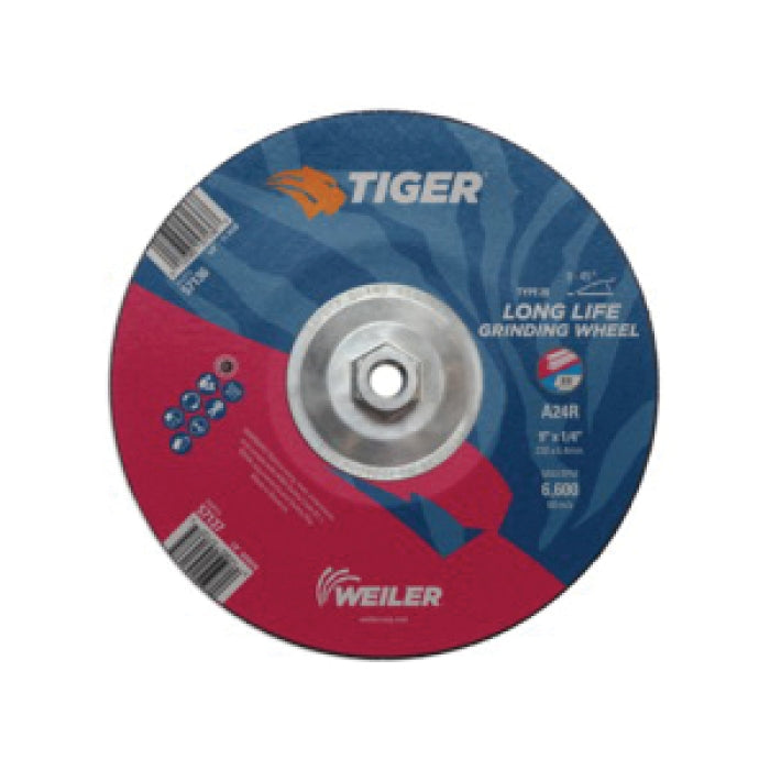 WEILER Weiler 57136 Tiger Type 28 Grinding Wheel 9 x 1/4 (Pack of 10)