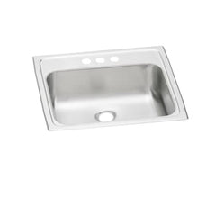 Elkay PSLVR1917CS3 Pacemaker Stainless Steel Single Bowl Top-Mount Bathroom Sink