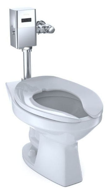 Toto USA CT705EN#01 - Flushometer Toilet Type Elongated Front Bowl 1.28 GPF