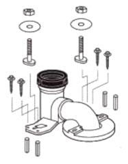 TOTO TSU01W.12R Unifit Rough-In 12 Inch for Vespin II