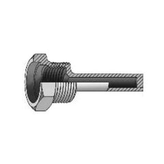 Trerice 76-3G5 Straight Shank Thermowell, 1/2 in NPT, 304 Stainless Steel