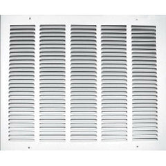 T A Industries Inc 17030X10 Ceiling Grill, Stamped Return, 0.5 in Blade Spacing, White