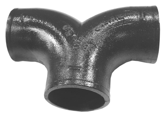 Tyler Pipe 007029 Cast Iron No-Hub 90-Degree Double Bend 3 in