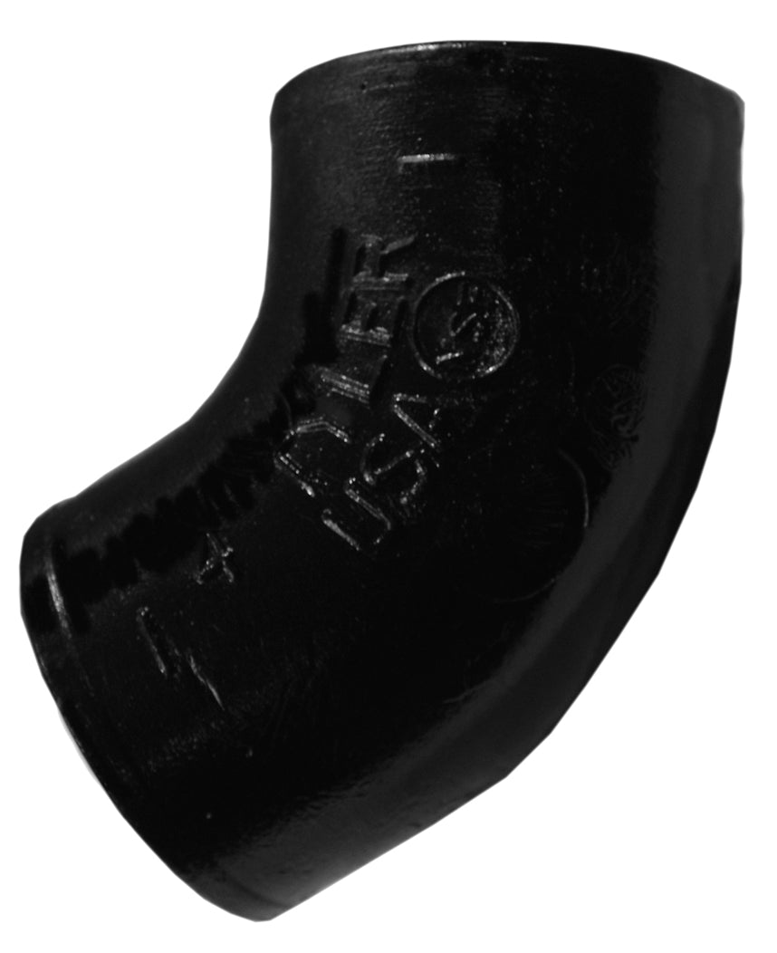 Tyler Pipe 007296 DWV Pipe Bend, 2 in Nominal, No-Hub End Style, Cast Iron