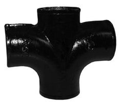 Tyler Pipe 009115 Sanitary Cross, 4 x 4 x 3 x 3 in Nominal, No-Hub End Style