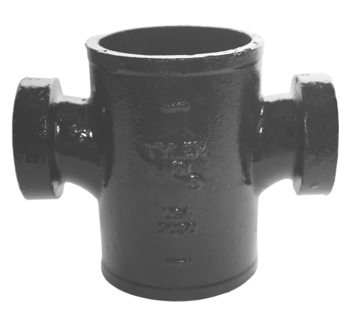 Tyler Pipe 009337 Tapped Sanitary Cross 3 x 3 x 1-1/2 x 1-1/2 in No-Hub