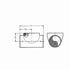 Tyler Pipe 381501 Test Tee, 10 in Nominal, No-Hub End Style, Cast Iron