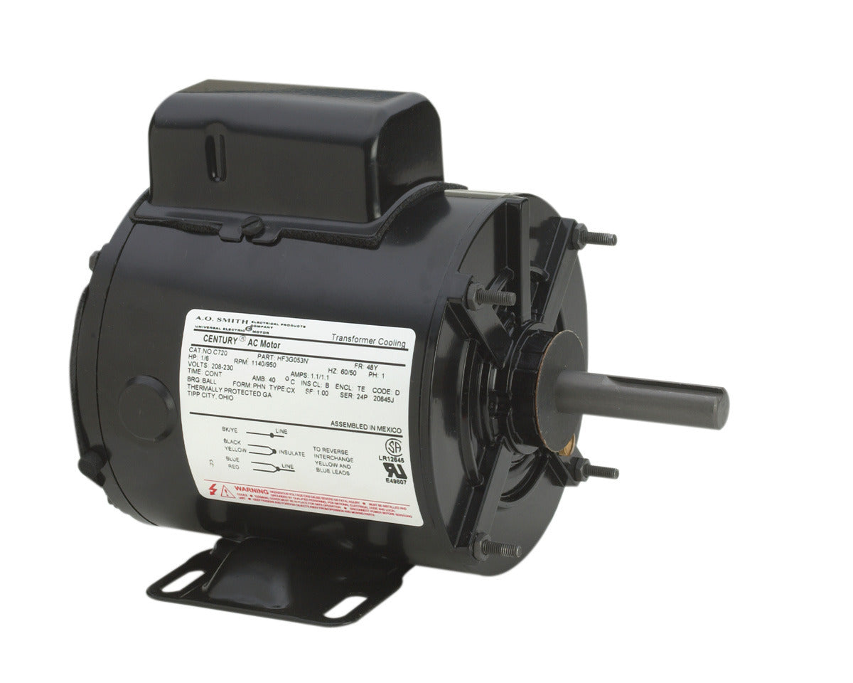 Century UC723 Transformer Cooling Motor 1/3 HP PSC Rigid Base