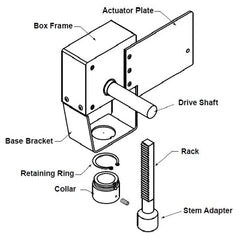 Belimo UGLK-STM-1800 Stem Adapter for UGLK's 1/4-28 Threads