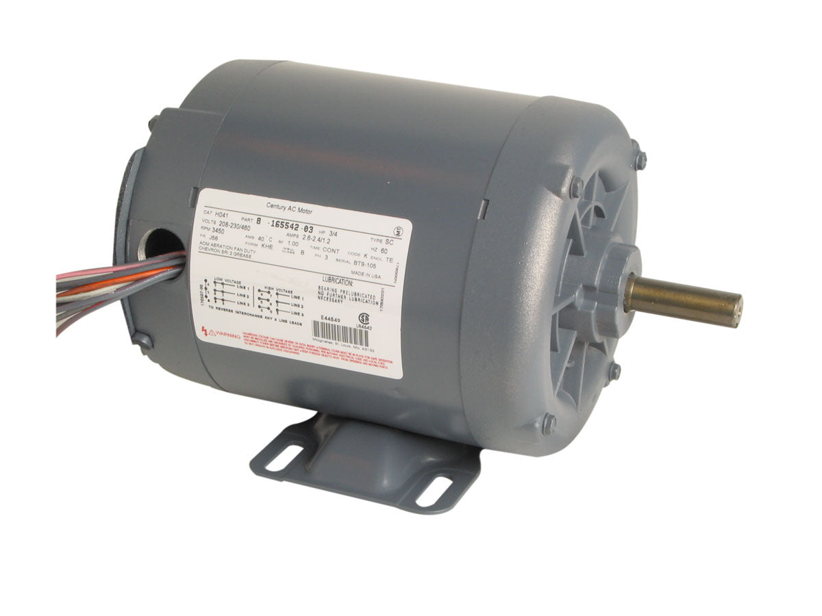 Century UH042 Aeration Fan Motor 1 HP 3450 RPM