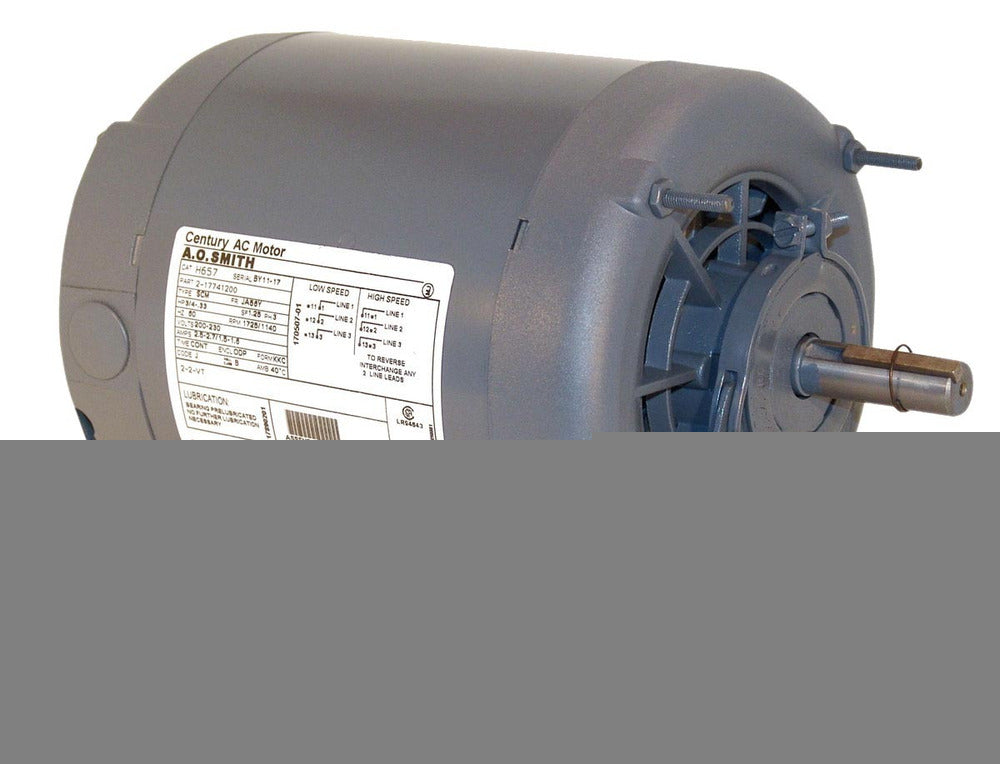 Century UH717V1 Fan and Blower Motor Three Phase 1 HP 1725 RPM 200-230 V