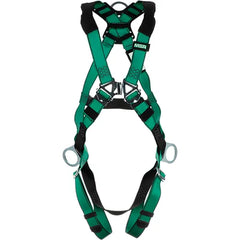 MSA 10197200 V-FORM Full-Body Harness, Back & Hip D-Rings, Qwik-Fit Leg Straps, Standard