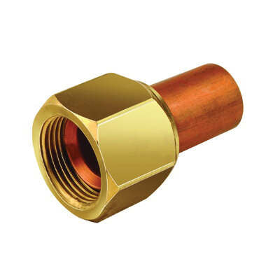 JB Industries US5-66 Brass Swivel Flare x Solder 3/8