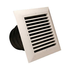 RECTORSEAL 81916 Ceiling Exhaust Grille 8 Inch x 8 Inch 1-Way White No Volume Damper