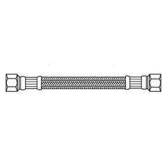 Kissler 88-3910 Flexible Braided Connector 3/8 in Compression 12 in L