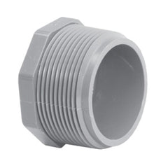 Lasco 9850-015 SCH 80 Light Gray CPVC Plug 1-1/2 in MPT