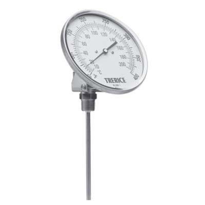 Trerice B8560605 Thermometer Adjustable Angle Bi-Metal 20 - 240 deg F 6 in L Stem