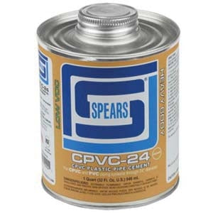 Spears CPVC24G-020 PINT CPVC-24 HEAVY BODY GRAY CPVC