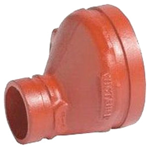 Victaulic FC43051P00 Eccentric Reducer, 3 x 2 in, Grooved, Ductile Iron, Orange Enamel