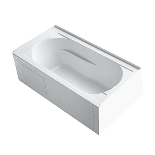 Kohler K-1184-RA-0 Devonshire Acrylic Right Drain Alcove Soaker Bathtub 60 gal