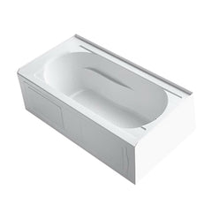 Kohler K-1184-RA-0 Devonshire Acrylic Right Drain Alcove Soaker Bathtub 60 gal