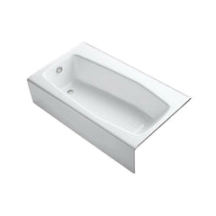 Kohler K-713-0 Villager Cast Iron Soaking Tub Left Drain 60 in x 34-1/4 in x 14 in