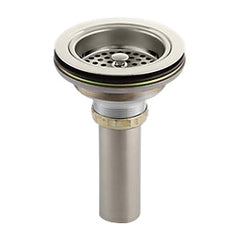 Kohler K-8801-SN Duostrainer Solid Brass Sink Strainer, 3-3/8 in, Vibrant Polished Nickel