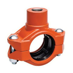 Victaulic LB97072PEF 72 Orange Enamel Ductile Iron Threaded Coupling with 3/4 in FPT Outlet and Grade E EPDM Gasket